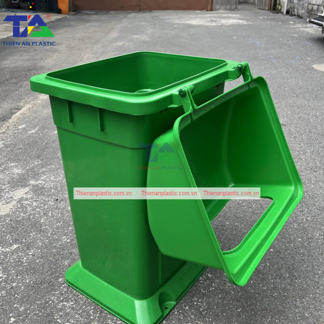 Thùng Rác Nhựa Nắp Hở 90 Lít