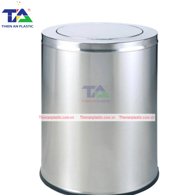 Thùng Rác Inox Nắp Bập Bênh