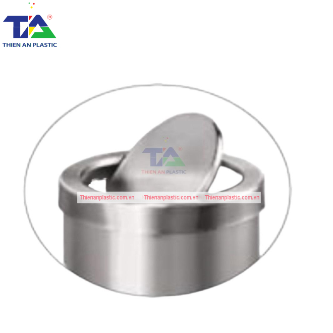 Thùng Rác Inox Nắp Bập Bênh