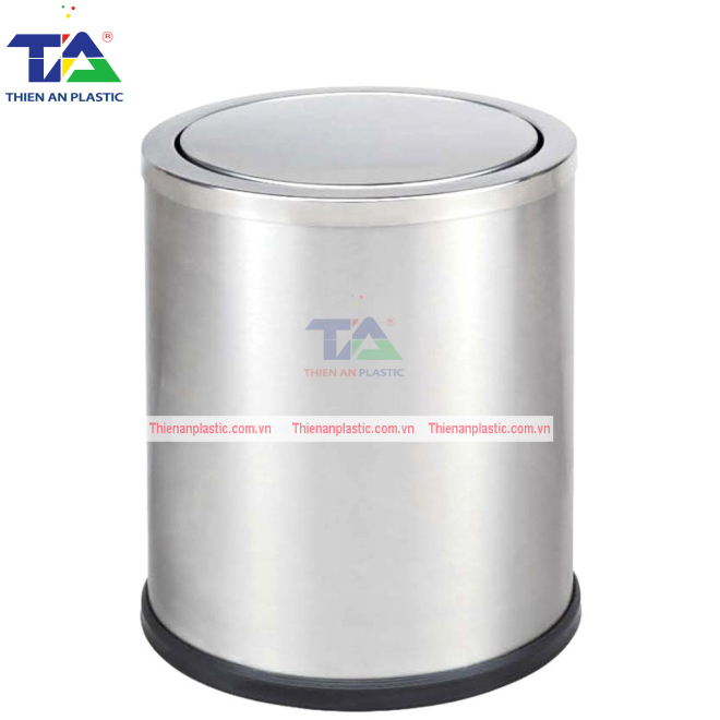 Thùng Rác Inox Nắp Bập Bênh