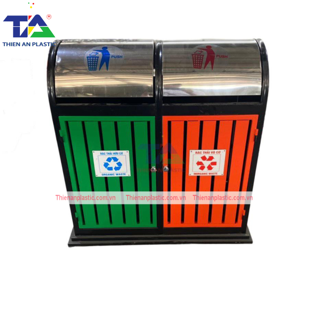 Thùng Rác Phân Loại 2 Ngăn