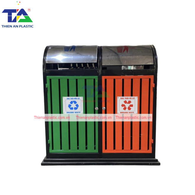 Thùng Rác Phân Loại 2 Ngăn