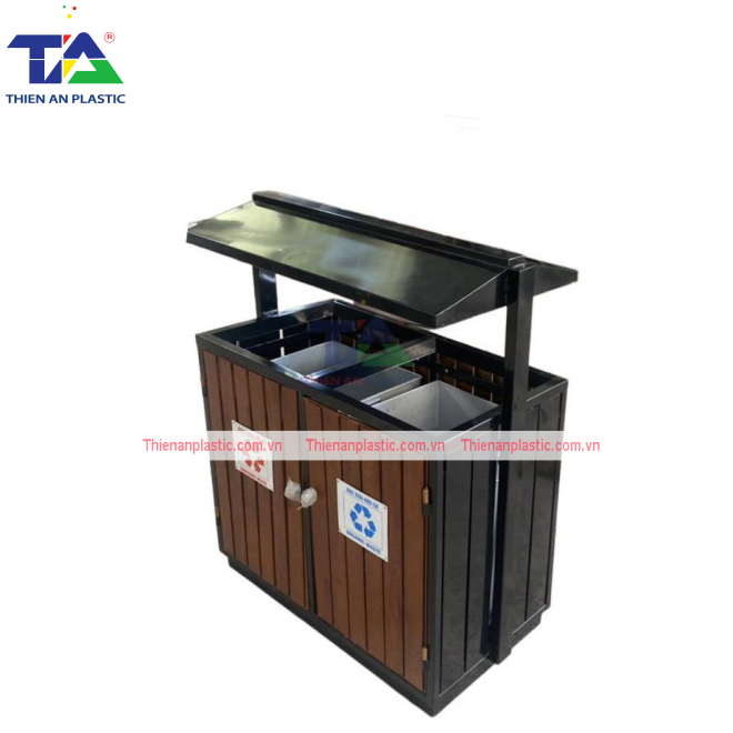Thùng Rác Phân Loại 2 Ngăn