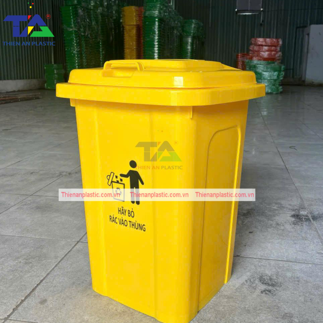 Thùng Rác Nhựa 60 Lít