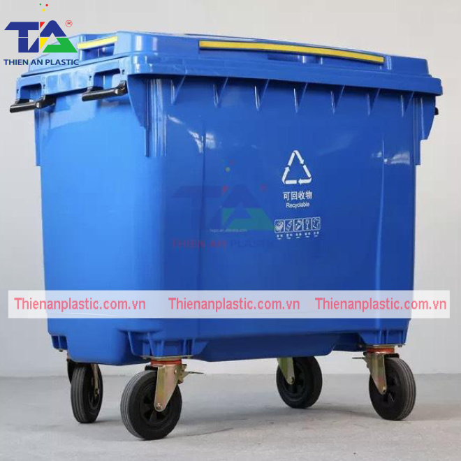 Thùng Rác Nhựa 1100 Lít