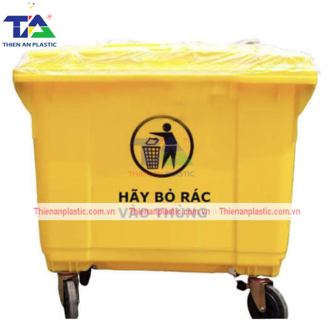 Thùng Rác Nhựa 660 Lít