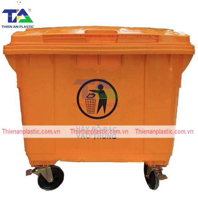 Thùng Rác Nhựa 660 Lít