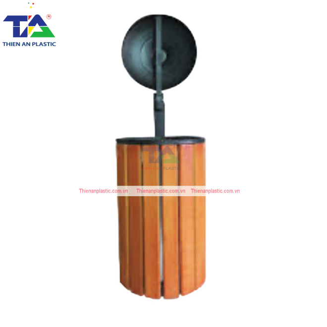 Thùng Rác Treo Đơn Giả Gỗ