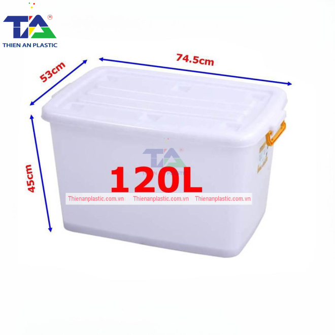 Thùng Nhựa Có Nắp TV 120L